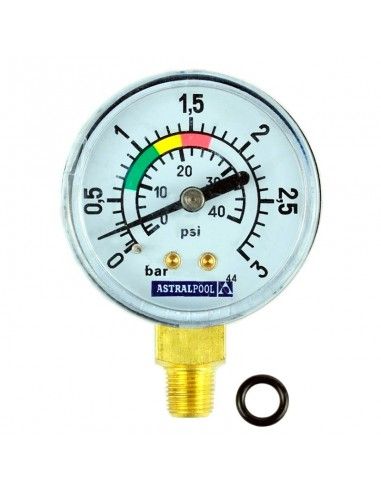 Manómetro AstralPool 1/8" 3 kg/cm2 para filtro Millennium