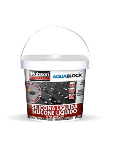 Silicona liquida Rubson Aquablock 1kg blanco