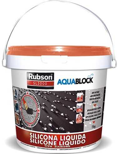 Silicona liquida Rubson Aquablock 1kg teja