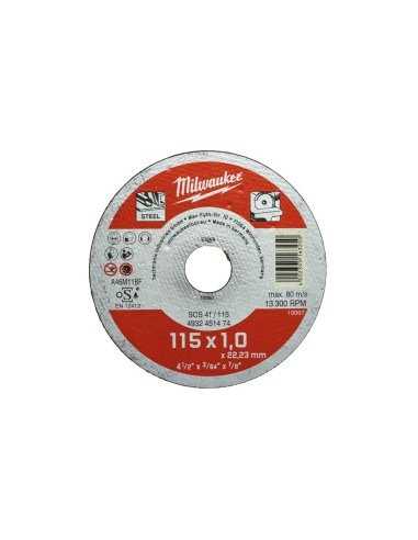 Disco de corte Milwaukee Metálico Inox 115mm