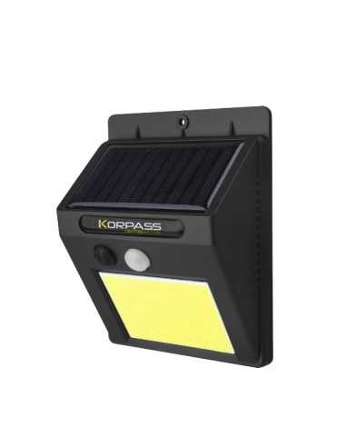 Aplique solar led cob Korpass 5W luz fría