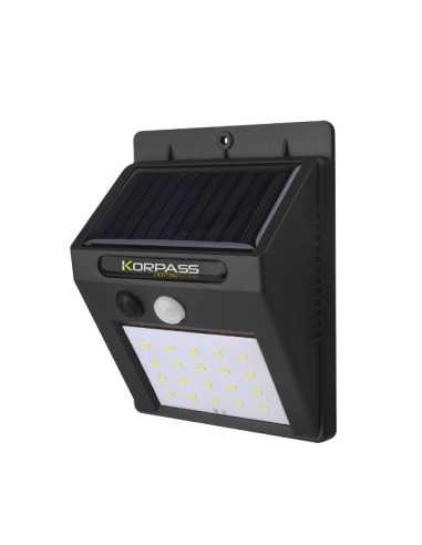Aplique solar led Korpass 3W luz fría