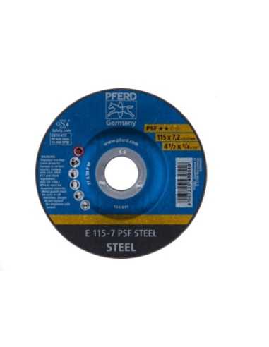 Disco de desbaste PFERD PSF Steel E 115-7 A30P