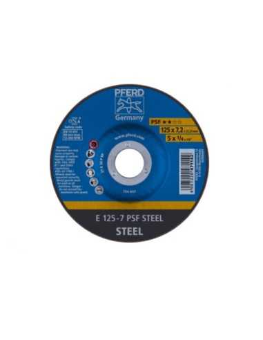 Disco de desbaste PFERD PSF Steel E 125-7 A30P