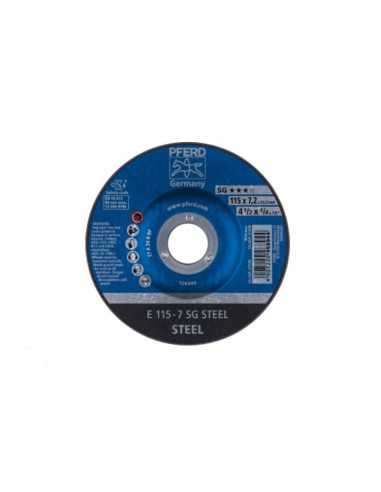 Disco de desbaste PFERD SG Steel E 115x7,2x22,23 mm