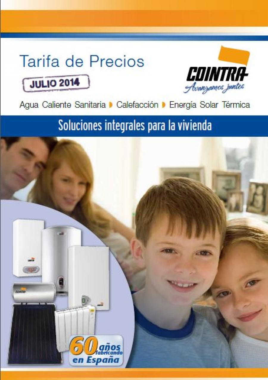 Catálogo calderas, termos y calentadores Cointra 2014