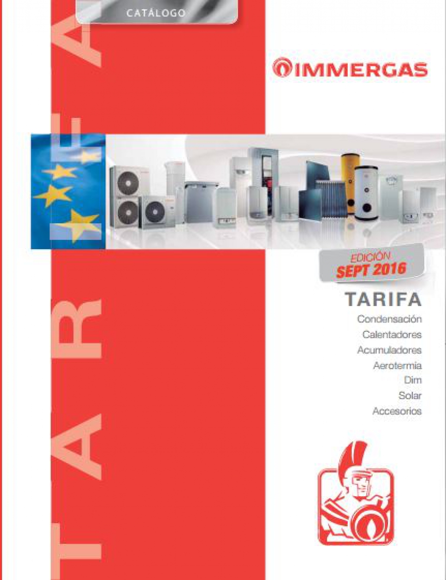 Tarifa Calefacción Immergas 2016 / 2017