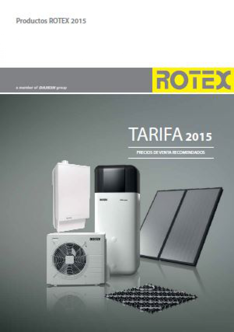 Tarifa Calefacción Rotex, precios y catálogos