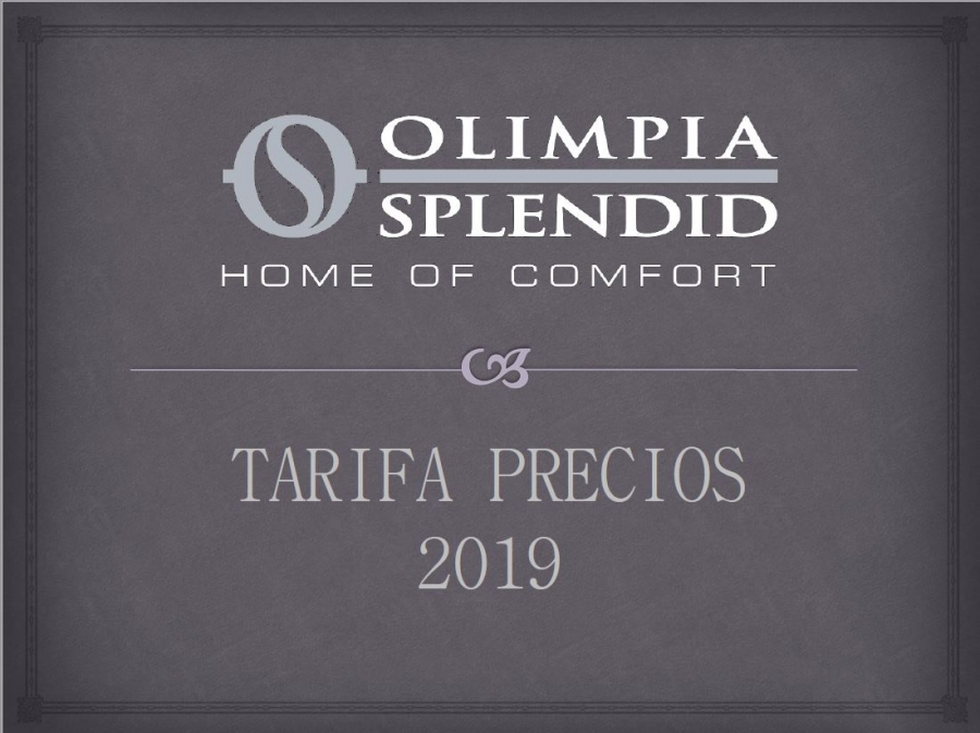 Tarifa Climatización y Calefacción Olimpia Splendid 2019