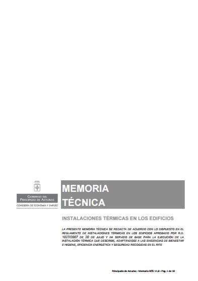 memoria tecnica asturias