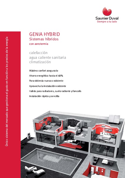 Catalogo comercial Bomba de calor Saunier-Duval-GENIA HYBRID