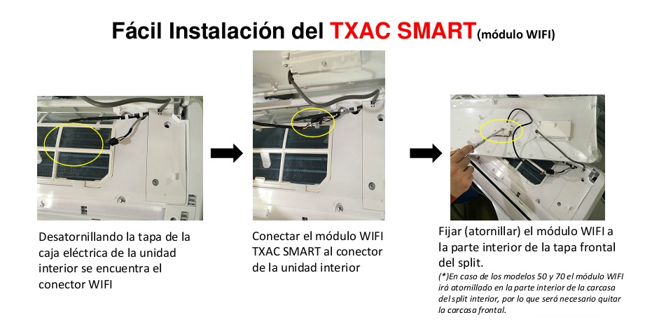 Instalación módulo WIFI Baxi TXAC SMART